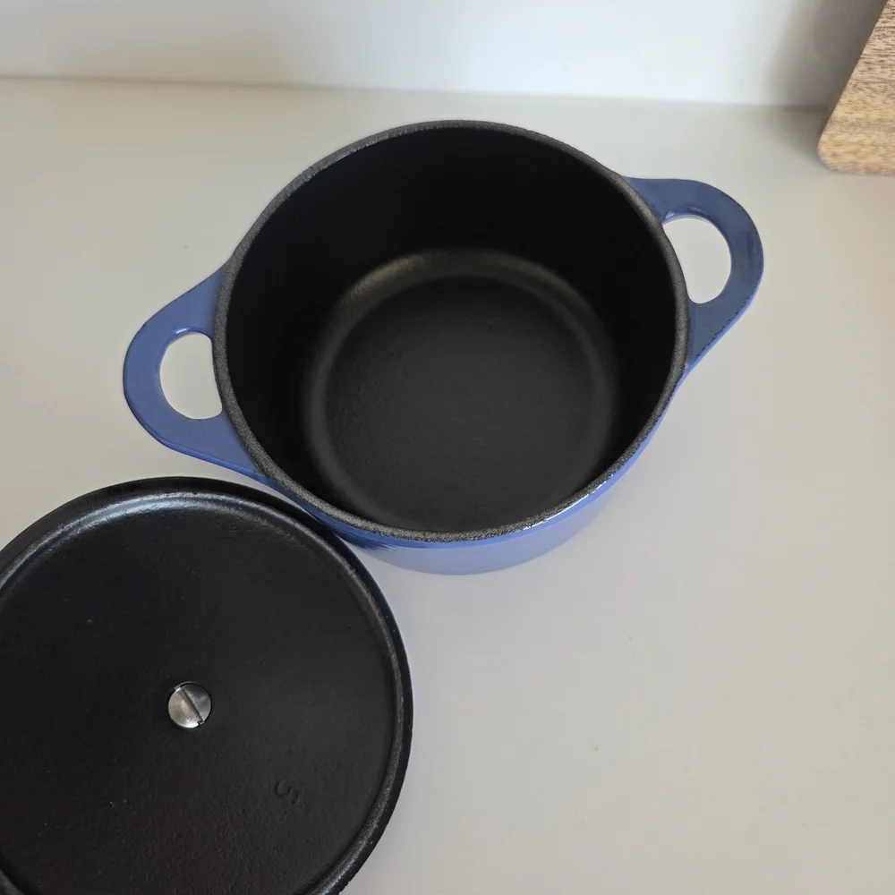 Le CREUSET Blue Cast Iron Mini Cocotte - Picture 3 of 6